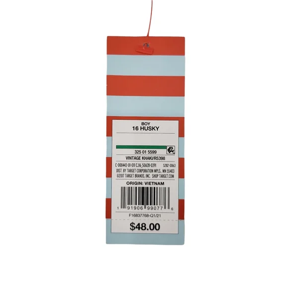 NWT Cat & Jack Boys School Uniform Pants Size 16 Husky Four Pack Blue And Khaki - Picture 9 of 11